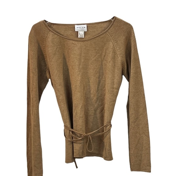 Oscar by Oscar de la Renta  long sleeve Size Large Sweater Merino Wool Alpaca - Picture 1 of 7